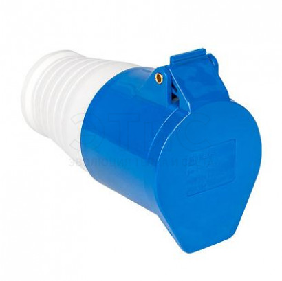 Розетка кабельная 16А 220В IP44 2Р+Е переносная